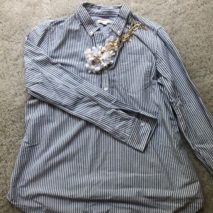 Gap Maternity Striped Oxford